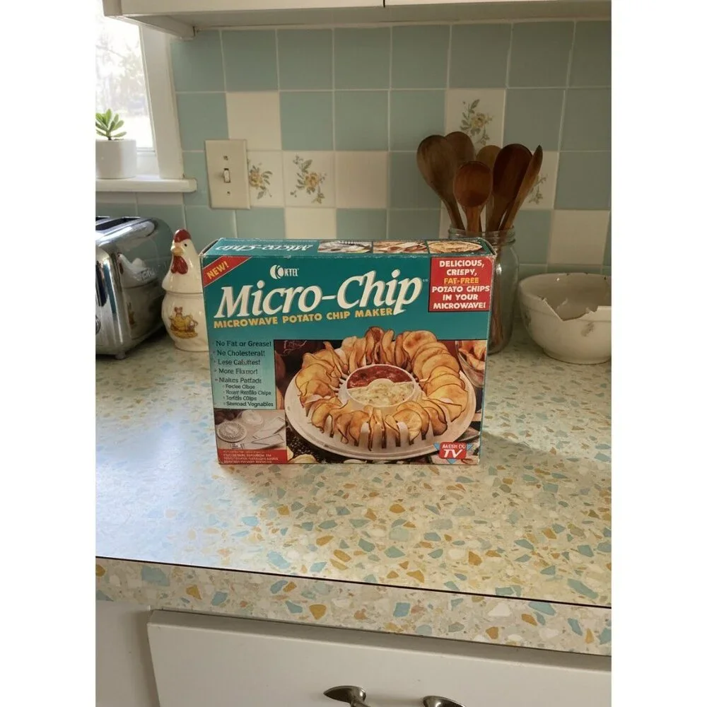 Vintage 1995 Koktel Micro-Chip‎ Microwave Potato Chip Maker NIB